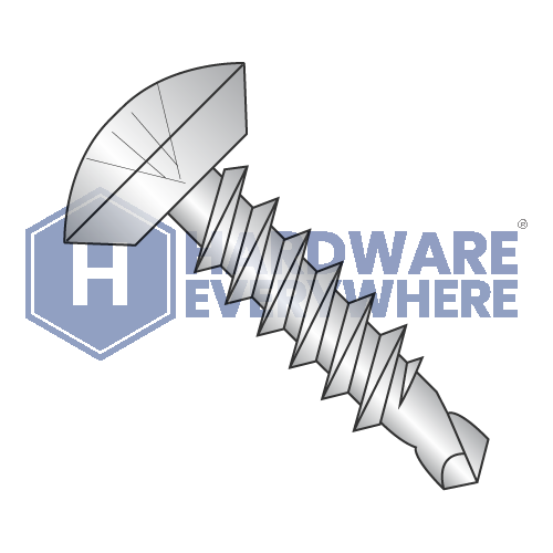 #10 x 1/2 SELF DRILLING SCREWS / Phillips / Oval Head Undercut / 18-8 Stainless / Plain