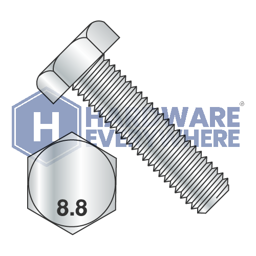 M5 x 12 METRIC HEX CAP SCREWS / Grade 8.8 / Zinc