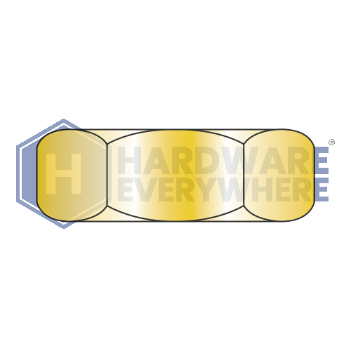 4-40 Small Pattern Hex MACHINE NUTS / Steel / Yellow Zinc