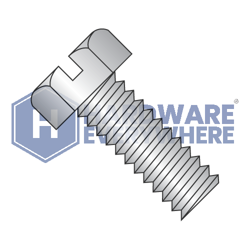 10-24 x 3/8 MACHINE SCREWS / Slotted / Hex Head / 18-8 Stainless / Plain