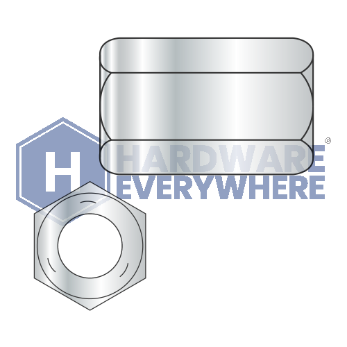 1/2-13 X 1-3/4 HEX COUPLING NUTS / Grade 5 / Zinc