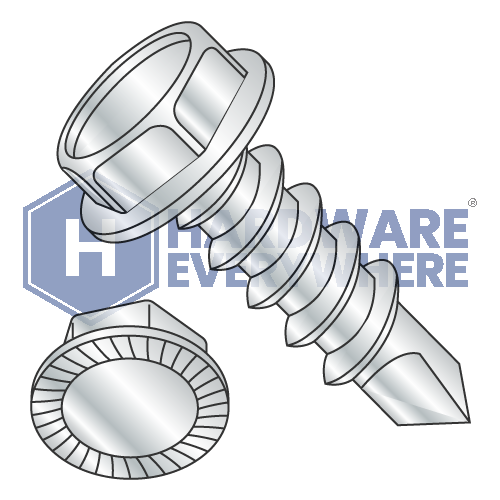 5/16 x 1 SCREWS / Unslotted / Hex Washer Head / Steel / Zinc