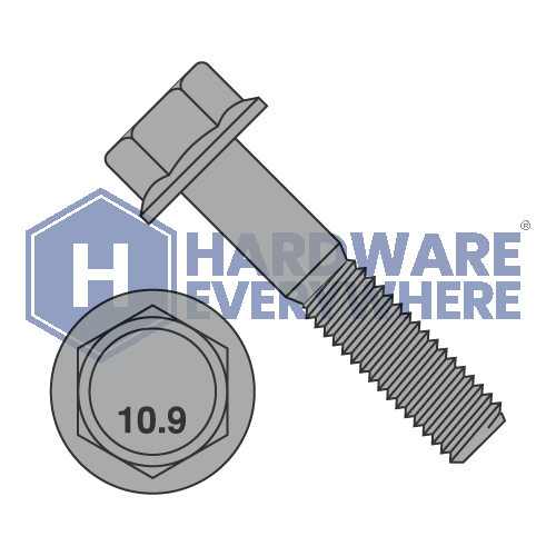 M12 x 40 METRIC FLANGE BOLTS / Grade 10.9 / Black Phosphate