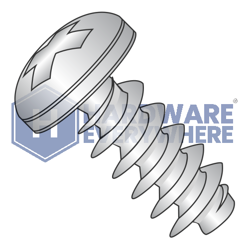 M3 x 14 METRIC THREAD FORMING SCREWS / Phillips / Pan Head / A2 Stainless / Plain