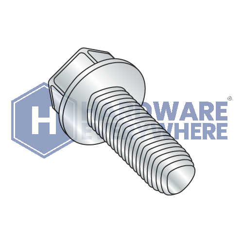 4-40 X 5/16 Thread Forming Screws / Unslotted / Hex Washer Head / Steel / Zinc / Taptite Alternate