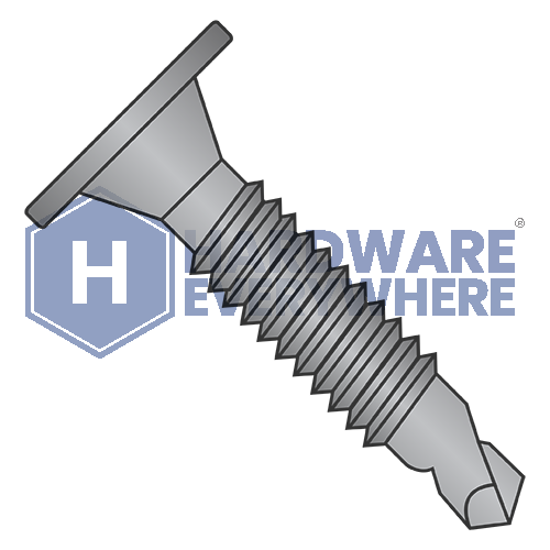 #14 x 3/4 SELF DRILLING SCREWS / Phillips / Wafer Head / Steel / Black Oxide