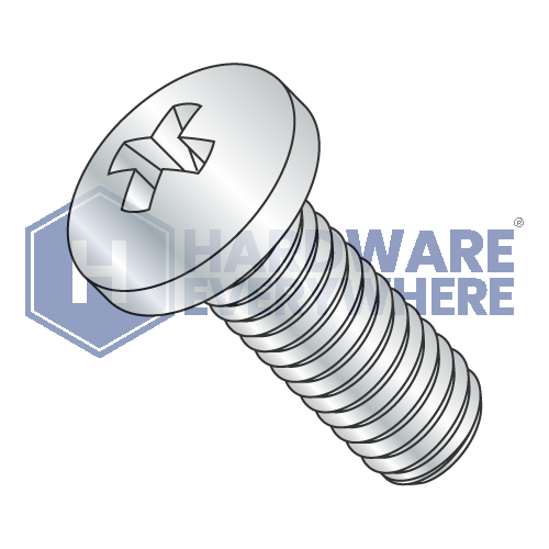 M4 x 16 METRIC SCREWS / Phillips / Pan Head / Steel / Zinc